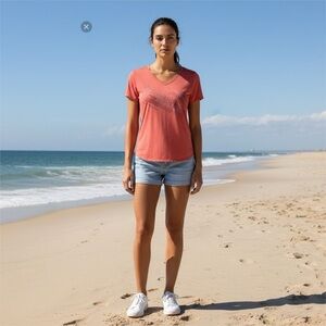 Columbia Montrail Orange T Shirt Size Medium